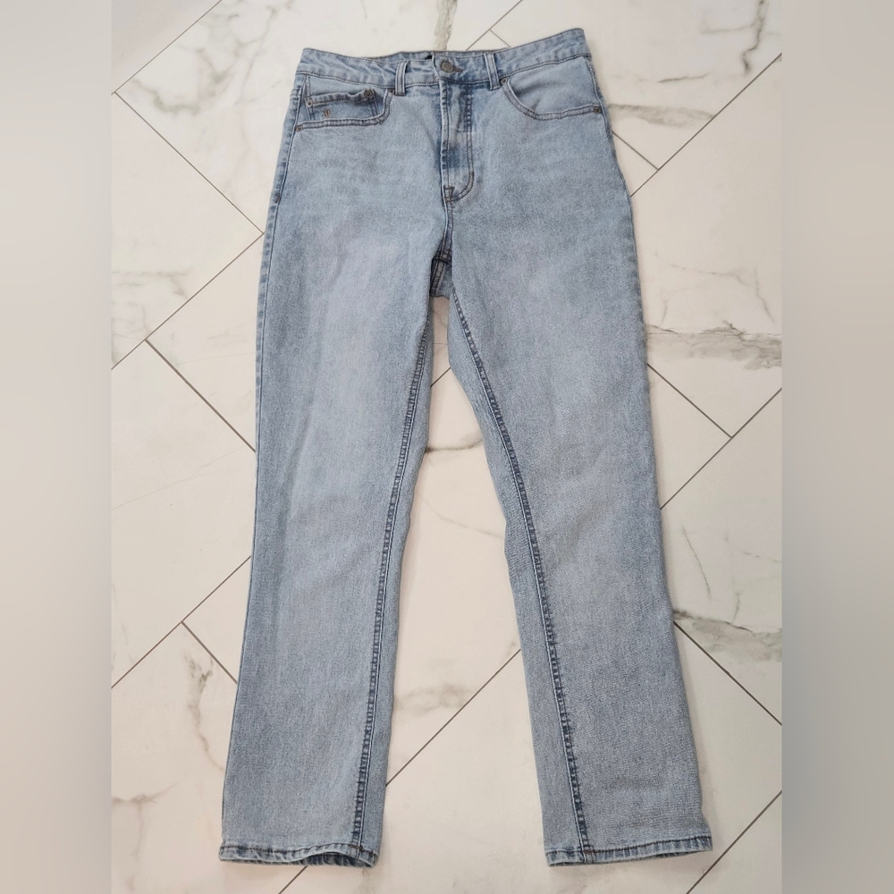 Frye Light Blue Denim Jeans Straight Leg Light Wash Size 6